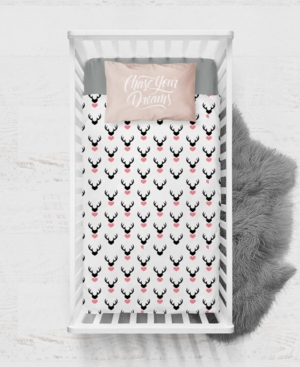 Baby Boys and Girls Viscose from Bamboo Digital Print Fitted Crib Sheet