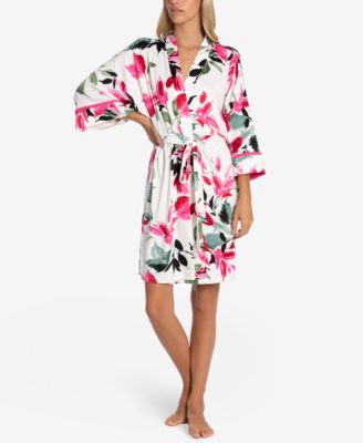 Linea Donatella - Perdita Floral-Print Wrap Robe