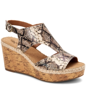 Style & Co Ferann Shielded Wedge Sandals Created for Macy's Women's Shoes