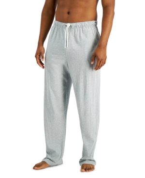 Shop Club Room Men's Pajama Pants, Created For Macy's In Grey Heather