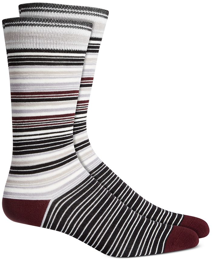 Alfani Men's Stripe Dress Socks, Created for Macy's Macy's