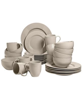 Over and Back - Linea 32pc Dinnerware Set , Service for 8