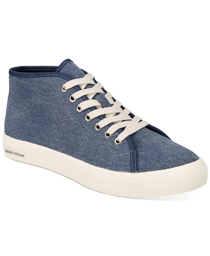 Sun + Stone Men's Mid-Top Lace-Up Sneakers, Created for Macy's - Macy's
