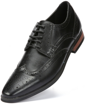 Gallery Seven Men's Wingtips Oxford Dress Shoe Men's Shoes In Black