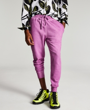 Sun + Stone Men's Garment-Washed Fleece Joggers