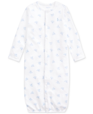 Ralph Lauren Baby Boys Boat-Print Convertible Gown Coverall
