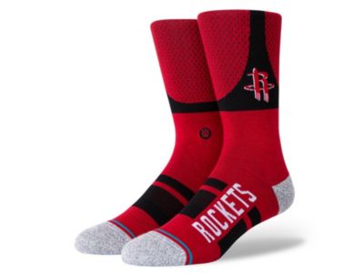 Stance Houston Rockets Socks Snow Gray Camo Men's Medium 6-8.5 New Free...