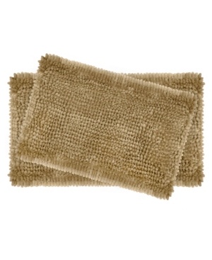 Laura Ashley Butter Chenille Bath Mat Set of 2 Bedding