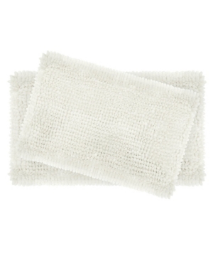 Laura Ashley Butter Chenille Bath Mat Set of 2 Bedding