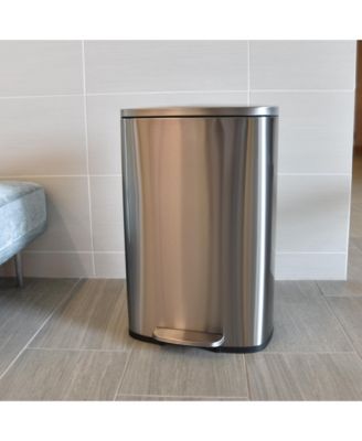 SoftStep Stainless Steel Trash Can with Odor Filter