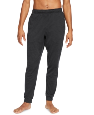 Nike Grey Yoga Dri-fit Lounge Pants In Black Heather