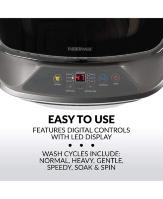 Professional FCW10BSCWHA 1.0 Cu. Ft. Clothes Washer, White/Silver