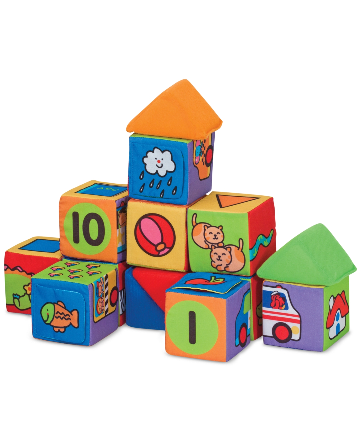 Melissa & Doug Kids' Match & Build Toy Blocks In Multi