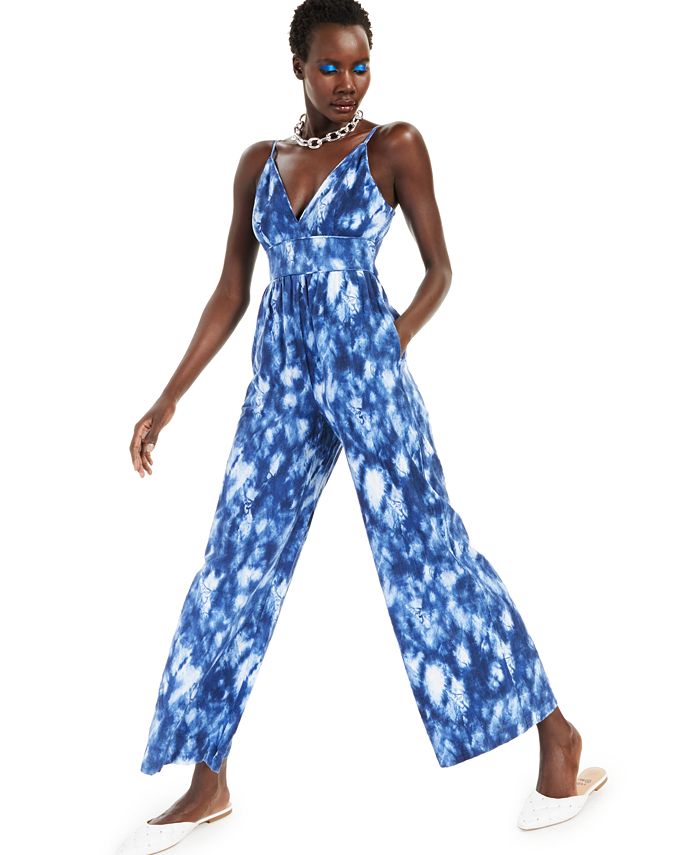 INC International Concepts Cotton TieDyed Jumpsuit, Created for Macy's