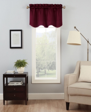 Eclipse Canova Blackout Valance, 42" X 21" In Red