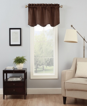 Eclipse Canova Blackout Valance, 42" X 21" In Brown