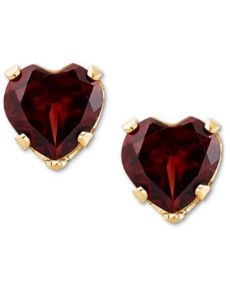 2-Pc. Set Blue Topaz Heart Pendant Necklace & Matching Stud Earrings (2-3/4 ct. t.w.) in 10k Gold (Also in Citrine & Peridot)