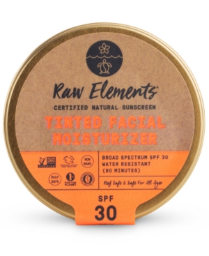Raw Elements Tinted Facial Moisturizer Natural Sunscreen Spf 30