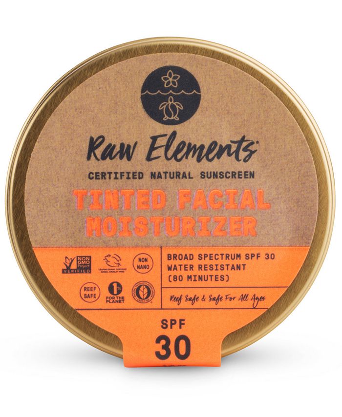 Raw Elements - Tinted Facial Moisturizer Natural Sunscreen SPF 30