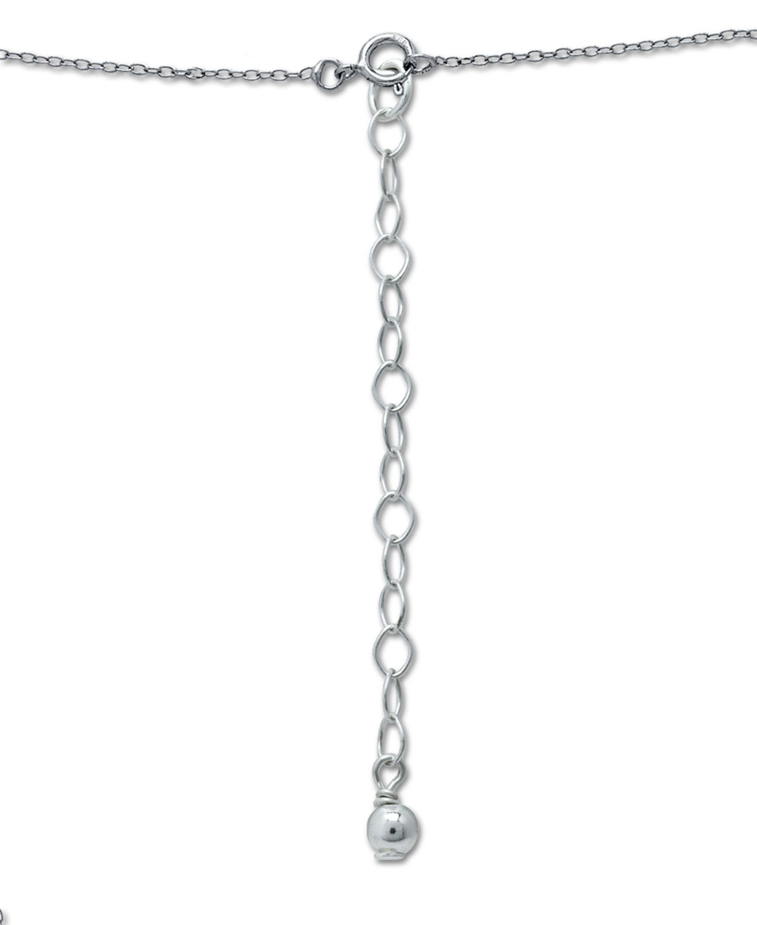 Lab Grown Ruby and Cubic Zirconia Cross Pendant