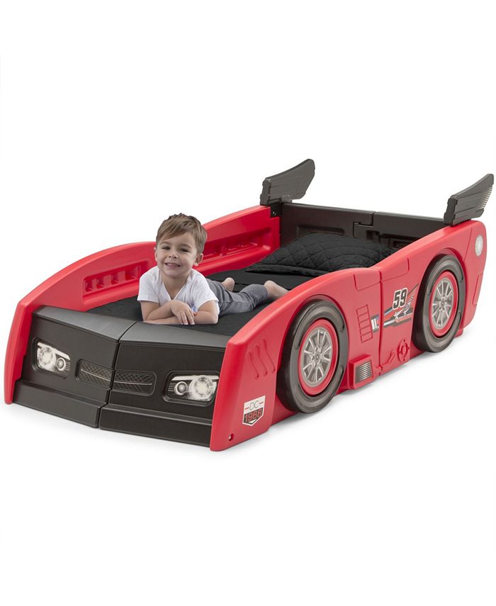 Delta Children Grand Prix Race Car Toddler and Twin Bed Macy's