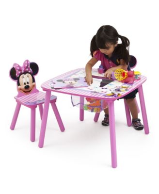 Delta Children Disney Minnie Mouse Kids Storage Table and Chair