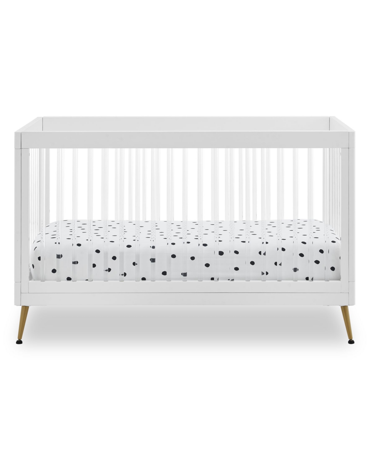 Delta Children Sloane 4-In-1 Acrylic Convertible Crib - Includes Conversion Rails
