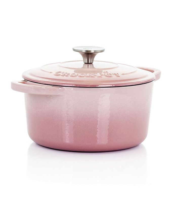 CrockPot Artisan 3 Quart, 2 Piece Enameled Dutch Oven Set with Lid