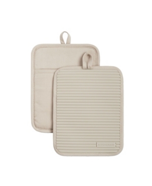 KitchenAid Ribbed Soft Silicone 2-Pc Pot Holder Set