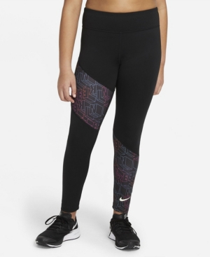Nike Big Girls Trophy Printed Training Leggings Pants