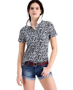 Tommy Hilfiger Printed Polo Top