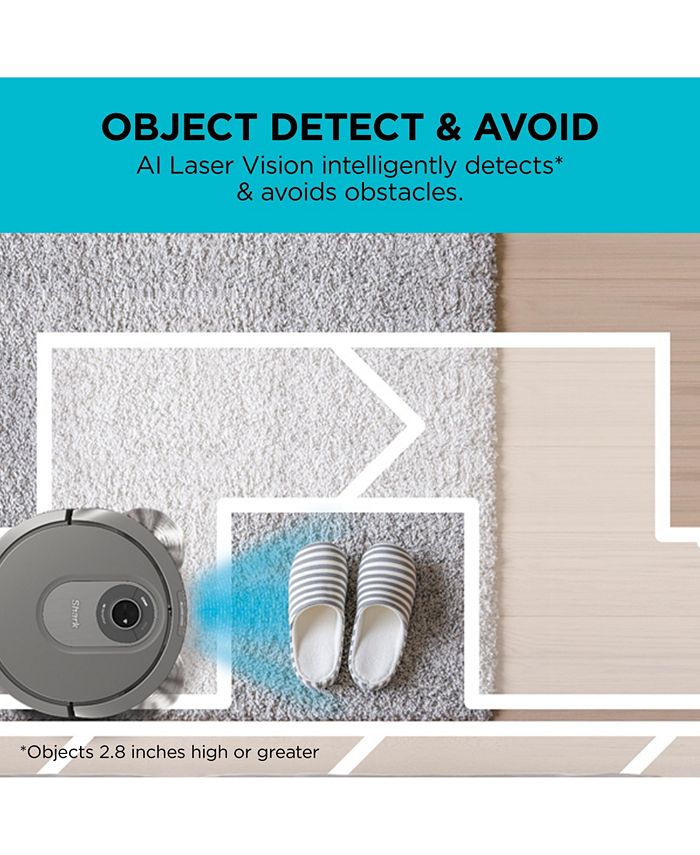 Shark AI Robot Vacuum RV2001, AI Laser Vision, SelfCleaning Brushroll