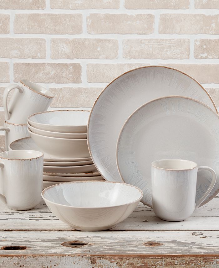 over&back Burst Reactive 16PC Dinnerware Set, Service for 4 Macy's