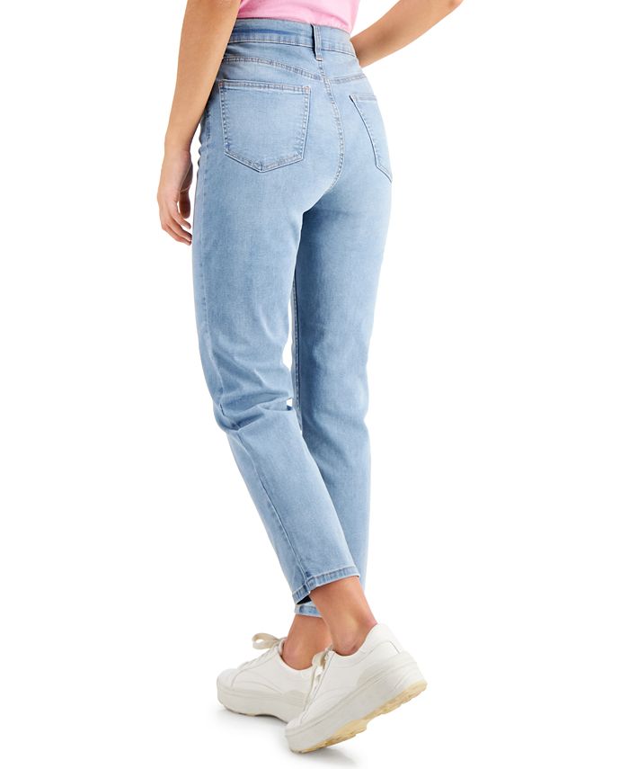 Celebrity Pink Juniors' High-Rise Button-Fly Slim-Straight Jeans ...