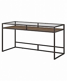 Anthropology 60W Glass Top Writing Desk