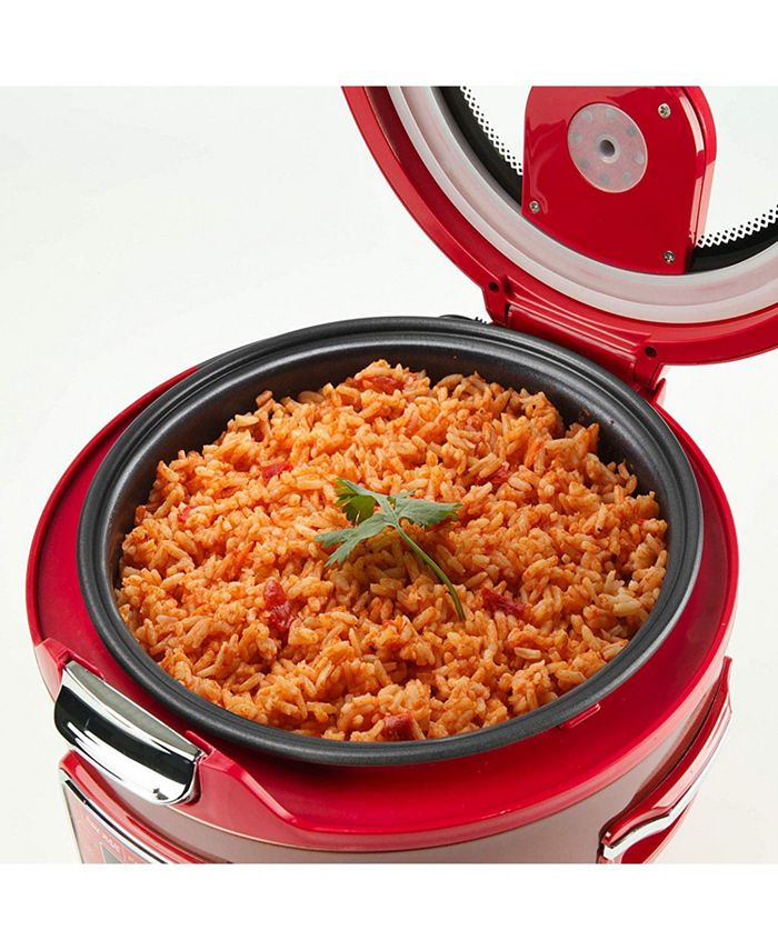 Aroma ARC1230R 20Cup Cooked Glass Lid Digital Rice Cooker Macy's