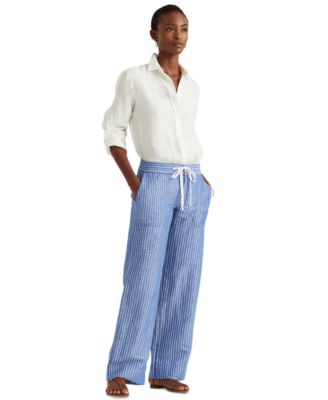 Lauren Ralph Lauren - Wide-Leg Linen Pants