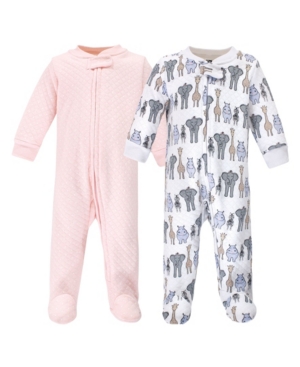 Hudson Baby Boys and Girls Premium Quilted Zipper Sleep and Play