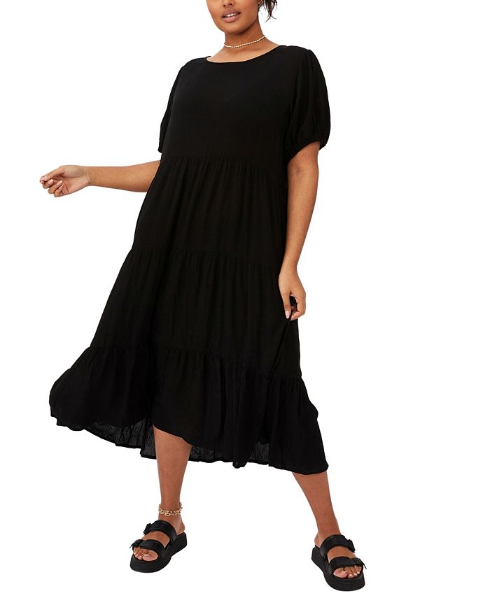 COTTON ON Women's Trendy Plus Size Babydoll Maxi Dress Macy's