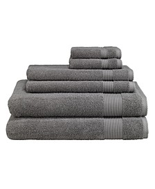 Solid 6 Piece Towel Sets