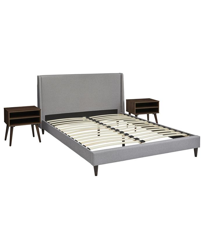 Homefare Wing Nightstand and Headboard Combo, Queen Macy's