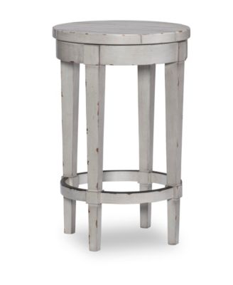 Furniture - Belhaven Wooden Bar Stool in Weathered Plank Finish Wood