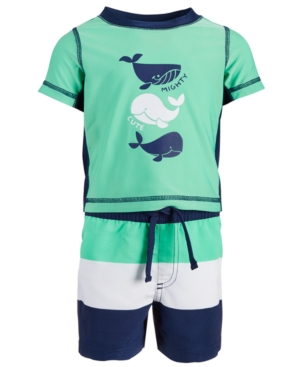 First Impressions Baby Boys 2-Pc Whale Rash Guard Set Created for Macy's