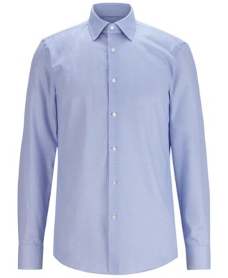 hugo boss shirt blue