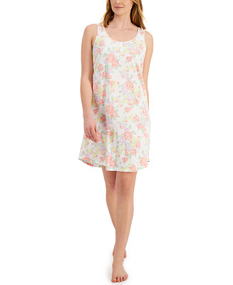 Charter Club Cotton Tank Chemise Nightgown, Created for Macy's - Macy's