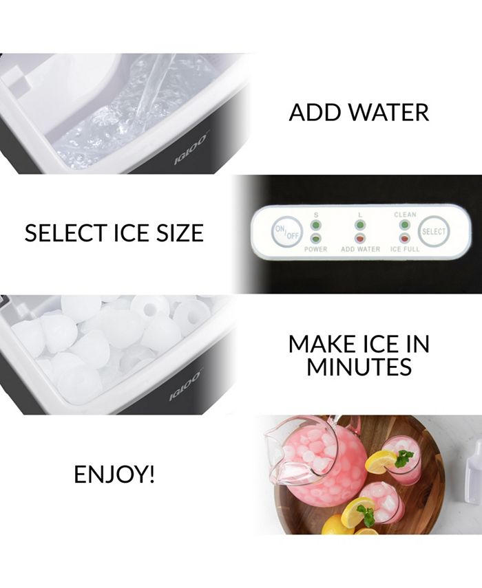 Igloo ICEBNH26BK 26Pound Automatic SelfCleaning Portable Countertop