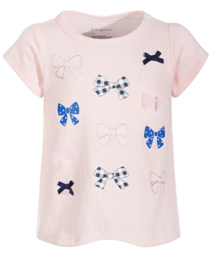 First Impressions Baby Girls Cotton Multi Bow T-Shirt Created for Macy's