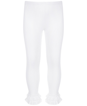 First Impressions Toddler Girls Solid Ruffle Leggings Created for Macy's