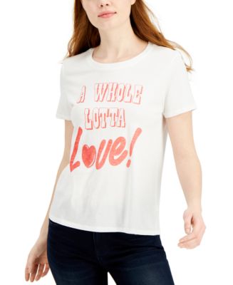 Junk Food Women's A Whole Lotta Love T-Shirt - Macy's