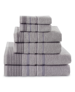 Talesma Rimini 6 Piece Towel Set Bedding In Silver